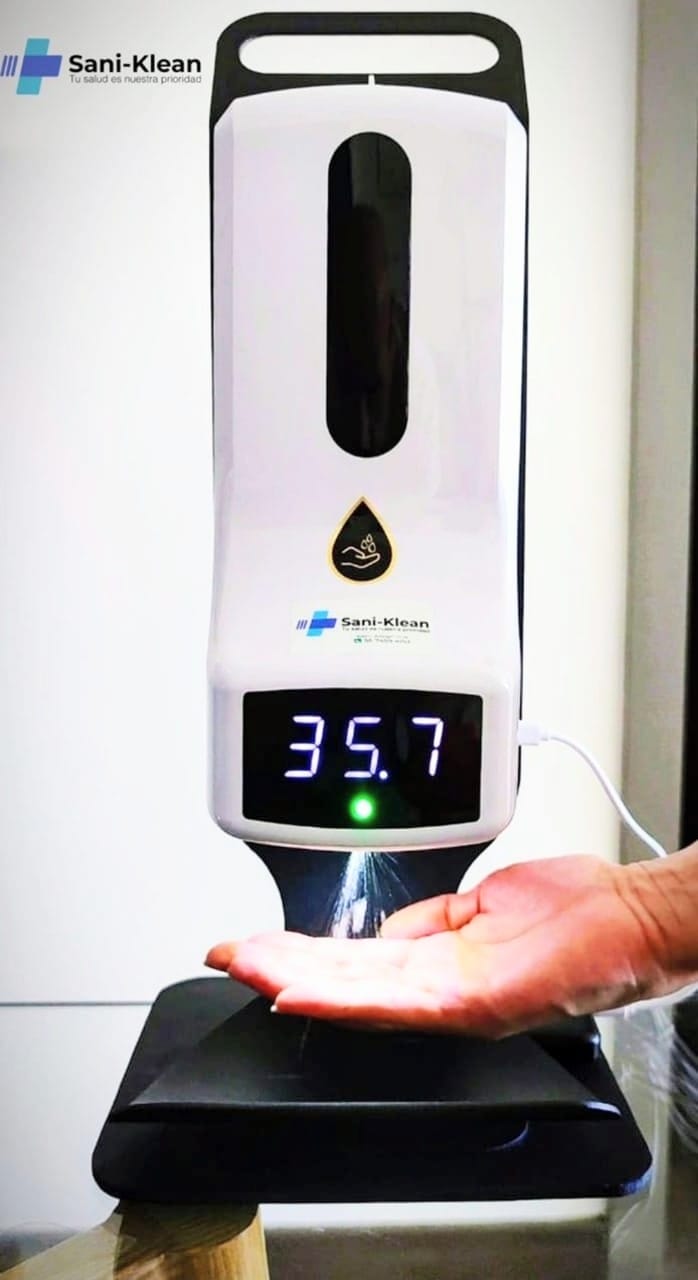 Filtro Sanitario Automatico (Dispensor de Gel y Termometro)